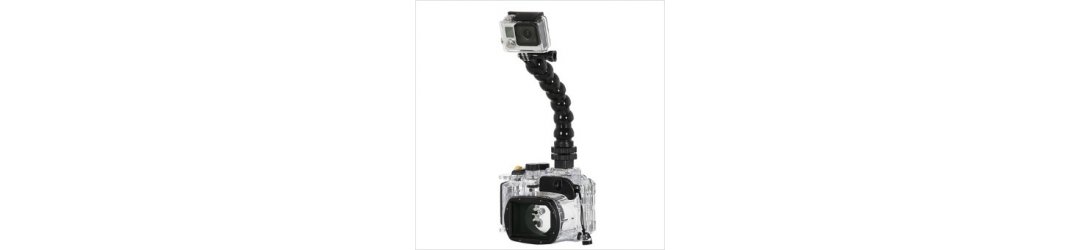 Flex Arm with Action Camera Mount for GoPro and Cold Shoe Mount Length 50 mm