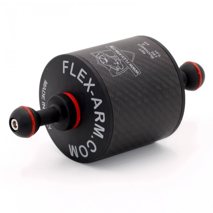 CARBON FIBER FLOAT ARM 90 MM WITH DOUBLE 1-INCH BALL LENGTH 25 CM BUOYANCY 800 G