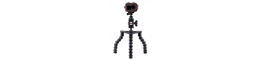 UNDERWATER TRIPOD WITH FLEXARM AND  1/4-20 UNC MALE THREADED  FOR CAMERAS