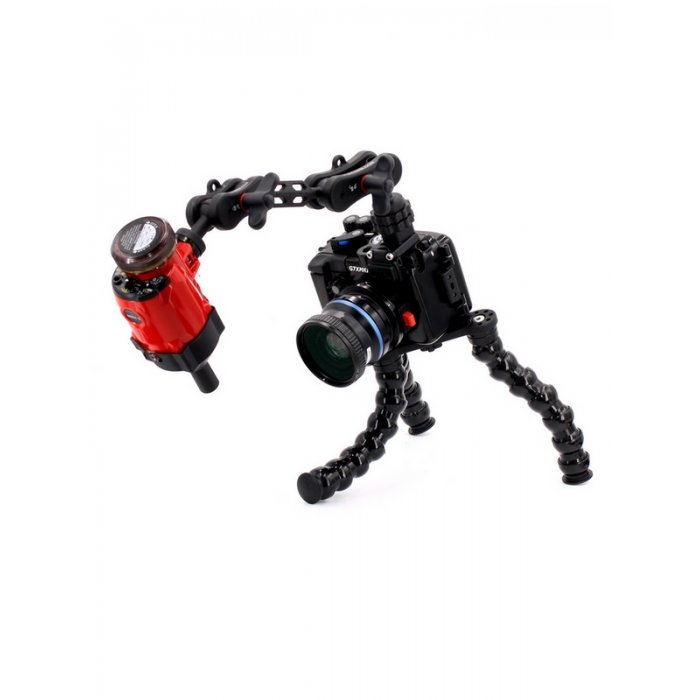 UNDERWATER TRIPOD WITH FLEXARM AND  1/4-20 UNC MALE THREADED  FOR CAMERAS