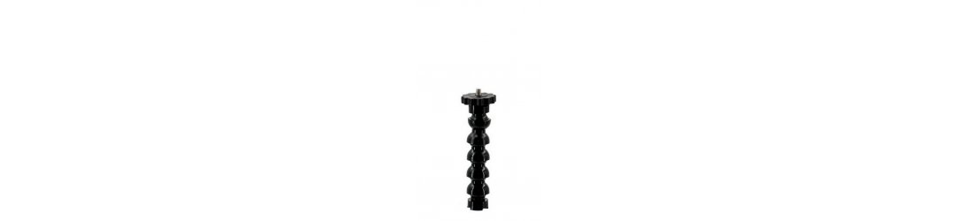 1/2 Flexible Arm Gooseneck With 1/4 Female Threaded Bolt and 1/4 Tripod Screw with Flange Disc Female Thread 12 cm