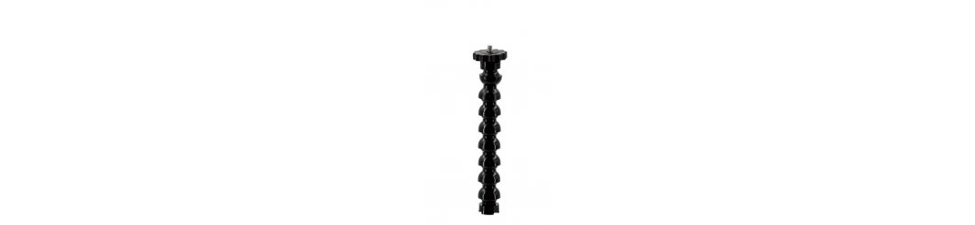 1/2 Flexible Arm Gooseneck With 1/4 Female Threaded Bolt and 1/4 Tripod Screw with Flange Disc Female Thread 18 cm