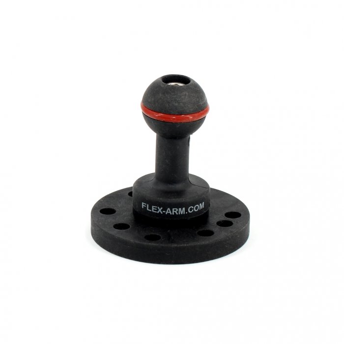 Round Plate AMPS Ø 60 mm with 1-Inch Ball 25 mm