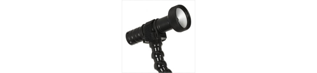 Handle with Universal Light Adapter with Base Mount M8 Female Thread