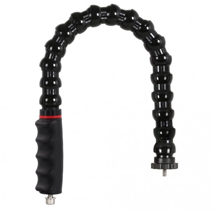 Handle with Flexible Arm With M8 Female Threaded Bolt and 1/4 Tripod Screw with Flange Disc Female Thread 58 cm