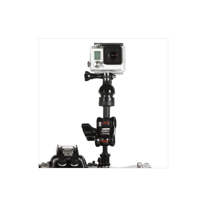 Flex Arm with Action Camera Mount for GoPro and 1-inch Ball Length 25 mm