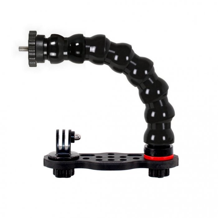 GO-TRAY Underwater Bracket With 3/4 Flex Arm and 1/4 Tripod Screw