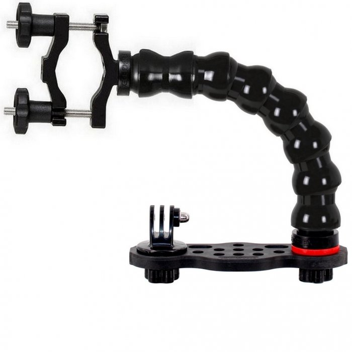 GO-TRAY Underwater Bracket With 3/4 Flex Arm and  Pipe Clamp