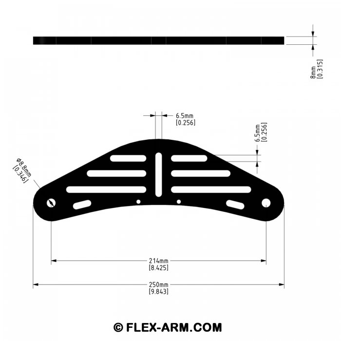 Underwater Tray With Single Handle and Flex Arm YS Adapter for Action camera