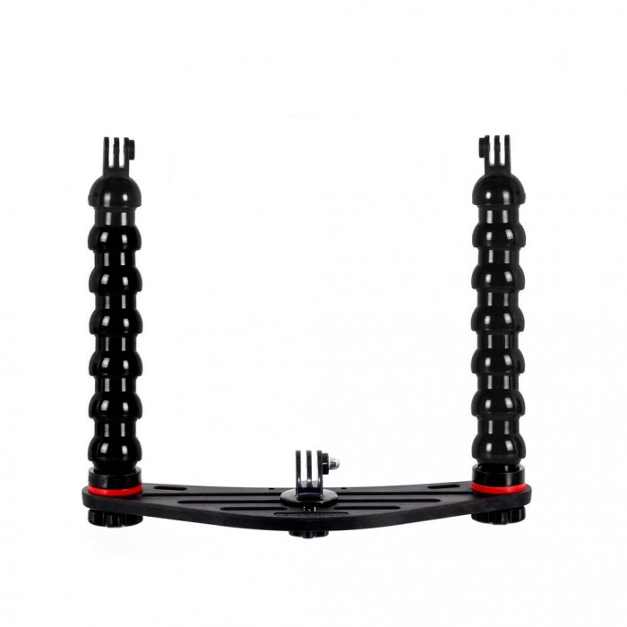 Pletina para Action Cam y Brazos Flexible Adaptador Focos Qudos