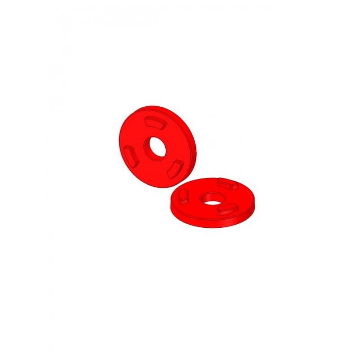 Anti-Rotation Washers Color Red - M6