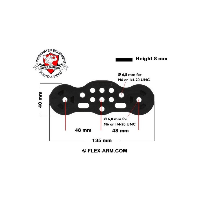 UNDERWATER TRAY FOR GOPRO WITH VIDEO LIGHT SCUBALAMP PV32T 3000 LUMEN